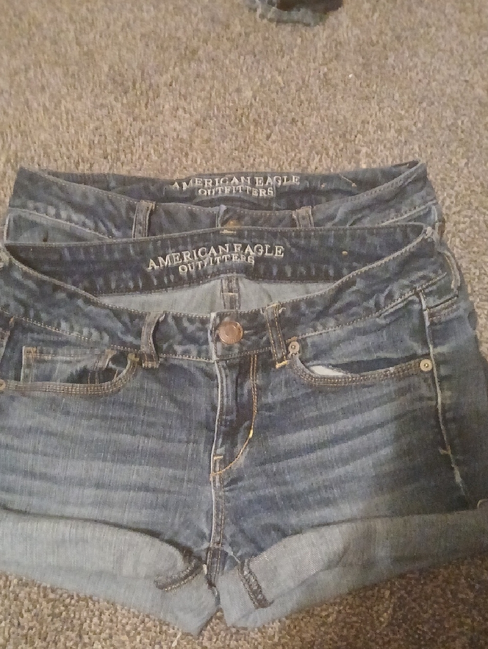 American Eagle Outfitters Women's Denim Shorts - Dark Blue Wash